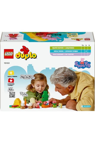 LEGO® DUPLO® Peppa Pig Kamp Gezisi 10452 - 2 Yaş ve Üzeri Çocuklar için Çadır ve Kano İçeren Yaratıcı Oyuncak Yapım Seti (32 Parça)