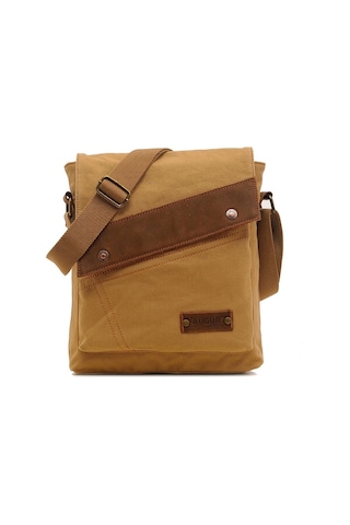 Sones Augur 9088 Retro Dikey Stil Kanvas Omuz Messenger Crossby Çanta