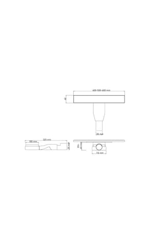 Kale Basic Linear 60 Cm Inox S01 Duş Kanalı Gri