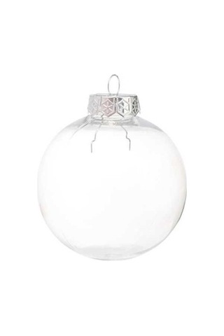 Dancemonkey Şeffaf Dolgulu Top - 6cm, 112 Karakter Düğün & Noel Süs