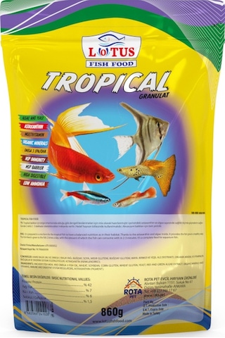 Lotus Tropical 860gr Lepistes Tetra Balık Yemi