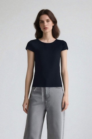 DeFacto Coool Fitted Basic Düz Ribana Kısa Kollu Tişört F4609AXNSNV248