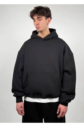 Zaee Basic Oversize Hoodie siyah