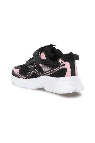 Slazenger Fızzy Kız Çocuk Cırt Cırtlı Siyah / Pembe Günlük Spor Ayakkabısı