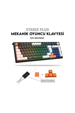 Gameagle Strike Plus Mk-96x2bab Mekanik Kablolu Işıklı Klavye