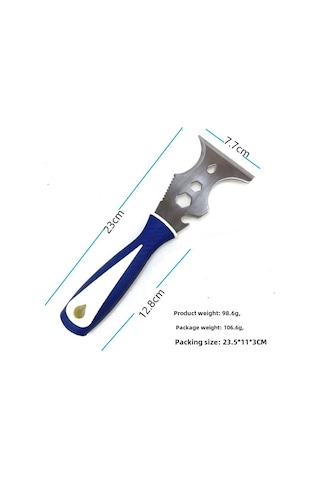 Kangvka Lituili Çelik Kalınlaşmış Çimento Spatula, Çamaşır Makinesi Temizleyici, Çok Amaçlı Kürşatma Aleti Mavi, Ltl6001/ltl6002