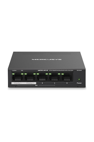 Tp-Link MS105GP 5 Port Gigabit 4 Port PoE 65 W Yönetilemez Switch