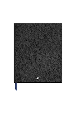 Montblanc Grain Deri Çizgili Büyük Boy Not Defteri 222640 Siyah