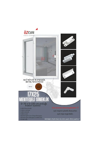MENTEŞELİ PENCERE SİNEKLİĞİ EN 0-70 CM - BOY 0,140 CM