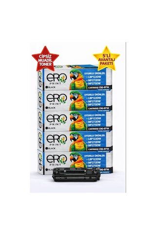 Canon İ-sensys Mf275dw Çipsiz Uyumlu Toner - 2500 Sayfalık - 5'li Menü Canon İ-sensys Mf275dw Çipsiz Uyumlu Toner - 2500 Sayfalık - 5'li Menü