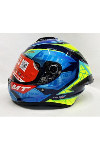 Mt Targo S Diogo Moreira C7 Şeffaf Vizörlü V-14B Kapalı Kask