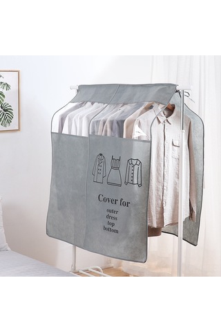 Qingmipy "premium 3 Boyutlu Elbise Koruyucu Kılıf - 90x110cm Şık Ve Dayanıklı" Bej