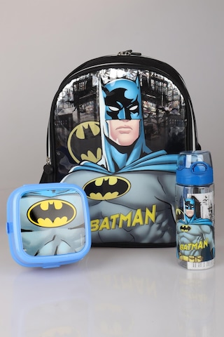 Yeni Sezon Lisanslı Batman Okul Çantası,beslenme Kabı Ve 500 Ml Trıtan Matara Okul Seti Diğer