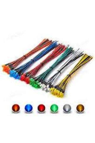 5 Adet 5mm 12 V 20 Cm Kablolu Ultraviyole Arduino Pic Arm Uv L Diğer