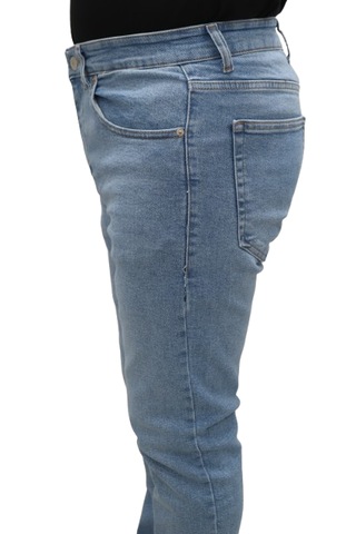 Hacker Denim Hacker Dmctekstil Erkek Y868 Buz Mavisi Yüksek Bel Normal Kesim Boru Paça Jean Pantolon