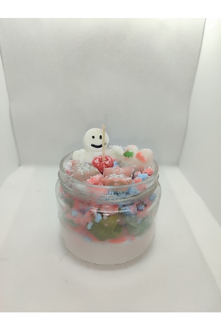 Kurabiye Adam Kavanozda Yılbaşı Partisi Mum