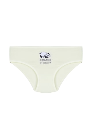 Kız Çocuk 3'lü Penguen Desenli Slip 1050 Yeşil