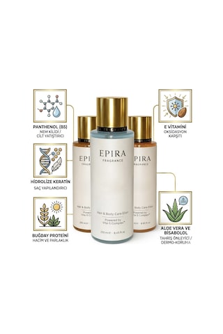 Epıra Amber Glow Yoğun Kalıcı Saç Ve Vücut Spreyi - Vita-5 Complex İle Güçlendirilmiş Vitaminli Bakım Ve Işıltı 250ml