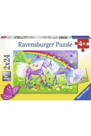 Ravensburger 2X24 Parça Puzzle Gökkuşağı Atları 091935