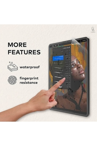 Apple iPad Air 13 Inç 2026 M4 İle Uyumlu Paperlike Kağıt Hissi Yazım Çizim Ekran Koruyucu Film