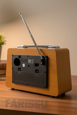 Gerçek Ahşap Eskitme Görünümlü Rt-750 Nostaljik Müzik Kutusu 3 Band Radyo / Bluetooth / Usb