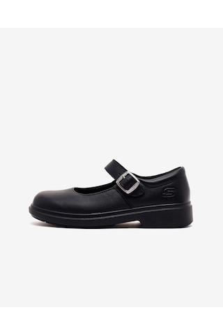 Skechers Smooth Tracks Büyük Kız Çocuk Siyah Okul Ayakkabısı 319208l Bbk