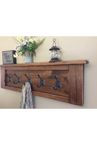 Halevia Ahşap Dekoratif Askılık. Ceviz