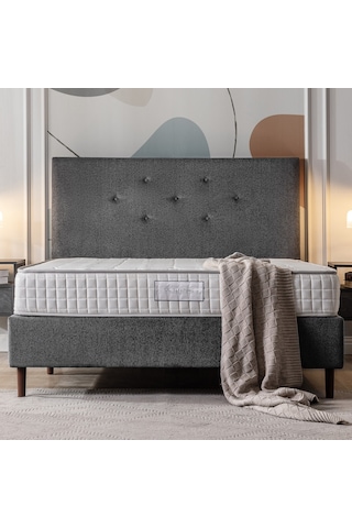 Us.Sleeping Us. Sleeping Full Ortopedik Grey Yayli Yatak 150 X 200