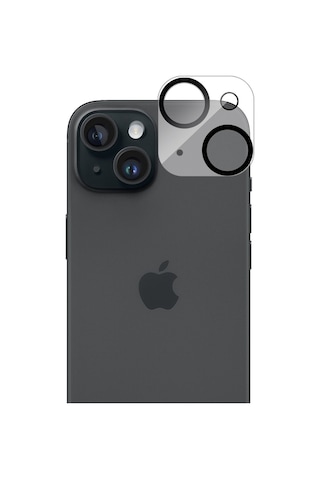 Buff Apple Uyumlu iPhone 15 / 15 Plus Kamera Lens Koruyucu
