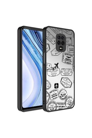Xiaomi Uyumlu Redmi Note 9s Kılıf Aynalı Desenli Kamera Korumalı Parlak Zore Mirror Kapak