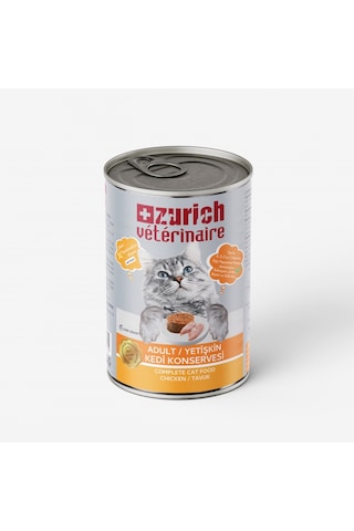 Zurich Veterinaire Pate Tavuklu Yetişkin Kedi Konservesi 415 G