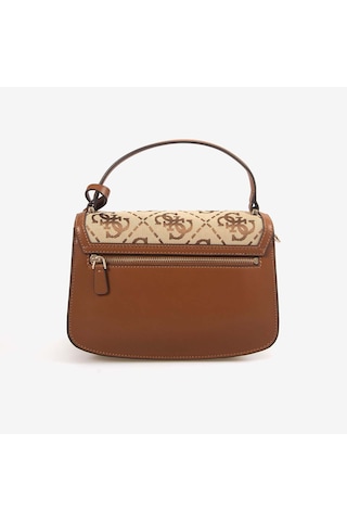 Guess Kadın Vegan Audrey Logo Postacı & Çapraz Çantası Hwjg9755210 Kahverengi