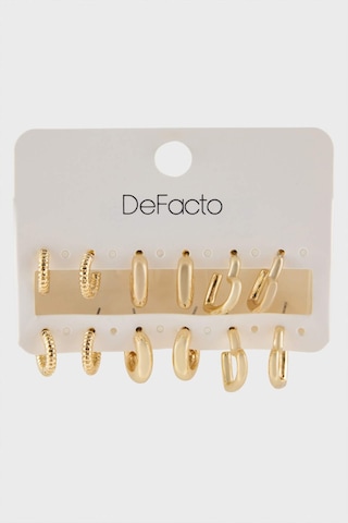 DeFacto Kadın 6'lı Gold Küpe F5965AXNSGD1