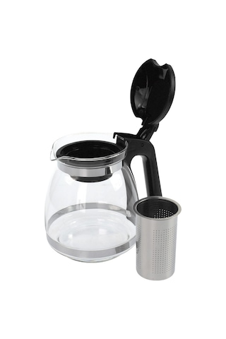 Arçelik Cm3940k Çay Makinesi İle Uyumlu Çelik Süzgeçli Cam Demlik