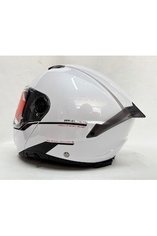 Mt Atom 2 Sv A1 Güneş Vizörlü Çene Açılır Kask Parlak Beyaz