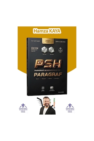 Paragrafı Sevdiren Hoca Paragraf TYT-AYT-MSÜ-KPSS-ALES-DGS Hamza Kaya