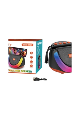Platoon Pl-4807 Bluetooth Speaker Rgb Işıklı Usb Sd Girişli Taşınabilir Hoparlör