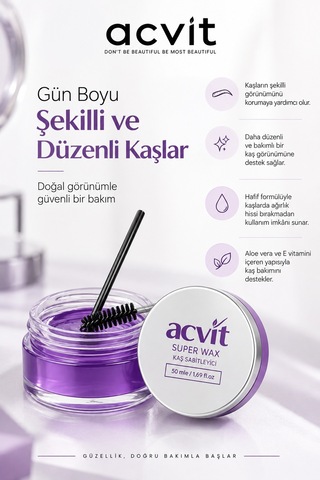Süper Wax Kaş Sabitleyici Ve Şekillendirici Jel 50 ML