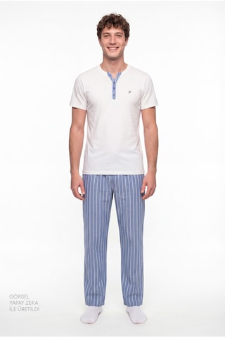 Penti Erkek Renkli Soft Shore Pijama Takımı
