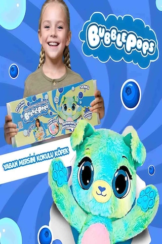Bubble Pops Blueberry Bounce Puppy: Kokusuyla Büyüleyen Şişme Peluş Köpek
