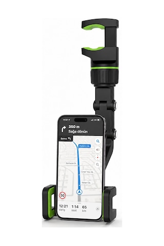 Araç İçi Dikiz Aynası Telefon Tutucu 360 Dönebilen Katlanabilir Çok Renkli