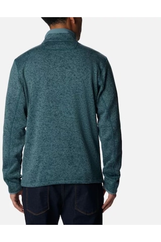 Columbia Sweater Weather Erkek Tam Fermuarlı Polar Üst Yeşil Ao9710-414 001