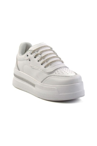 Bambi Beyaz Kadın Sneaker K01027031909 Beyaz