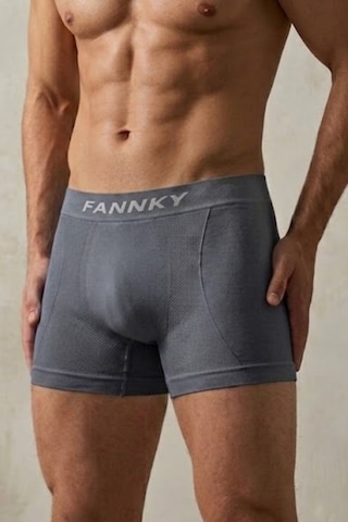 Fit Women Erkek Casual Comfort Günlük 3 Lü Gri Boxer