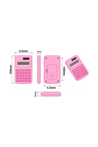 Powermaster Pm-25421 Pembe Mini Hesap Makinesi Beyaz - Pembe