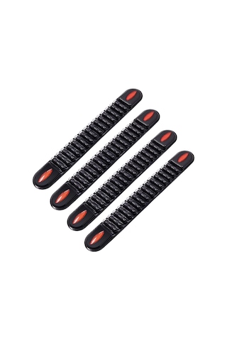 Araba Kapısı Tampon Kenarı Koruma Şeridi Çıkartması Güçlü Etiket, 4 Adet Çizilmez Kauçuk Araba Kapısı Eşiği Etiketi