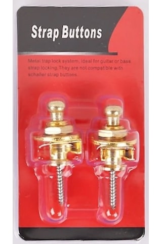 Raymond Joes Sb01Gd Gitar Askı Kilidi Straplock 1 Çift Sarı