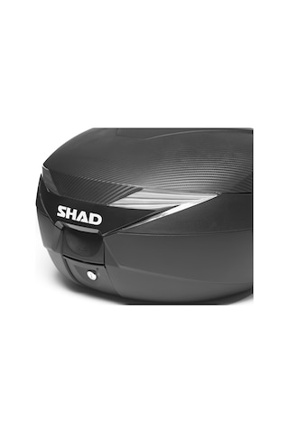 Motosiklet Arka Çanta 39 Litre Karbon Yüksel Kalite Motor Çantası Topcase Sh39 Siyah