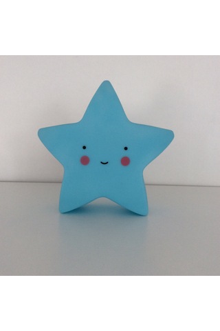 Yıldız Figürlü Gece Lambası Mavi Çok Renkli