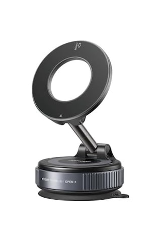 Magsafe Car Mount, Vacuum Car Phone Mount With Strong Magnet, 360 Metal Strut Suction Cup Phone Mount For Apple iPhone Uyumlu 17 Pro Max/16 15 14 13 12 Series& Android Magsafe Case, Black Siyah Standart